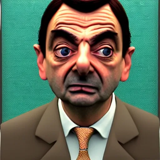 Image similar to mr bean mugshot