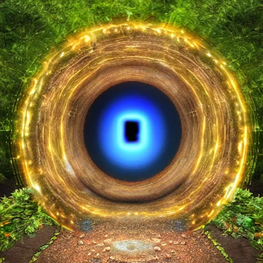 Prompt: a portal to another dimension