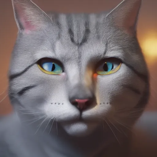 Image similar to a high detail photograph of a cat, high detail cinematic lighting, 8k, establishing shot, photorealism, cgcosiety, trending on artstation, by greg rutkowski