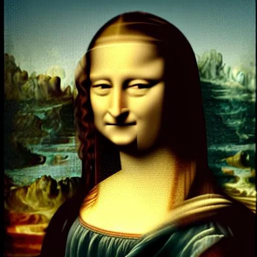 Prompt: donald trump as mona lisa