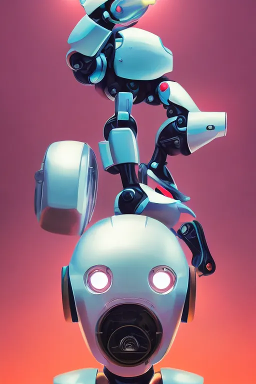 Image similar to metabots medabots medarotto medarot robot minimalist comics helmet mask neon cybereye, behance hd by jesper ejsing, by rhads, makoto shinkai and lois van baarle, ilya kuvshinov, rossdraws global illumination ray tracing hdr radiating a glowing aura