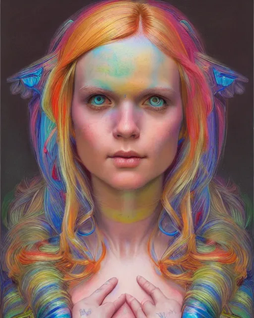 Prompt: human rainbow brite portrait | highly detailed | very intricate | symmetrical | whimsical and magical | soft cinematic lighting | award - winning | closeup portrait | doll | painted by donato giancola and mandy jurgens and charlie bowater | pastel color palette | featured on artstation