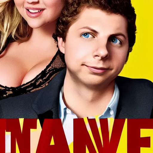 Prompt: Poster for new movie starring Kate Upton and Michael Cera