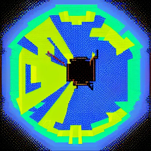 Prompt: pixelated nuclear blast