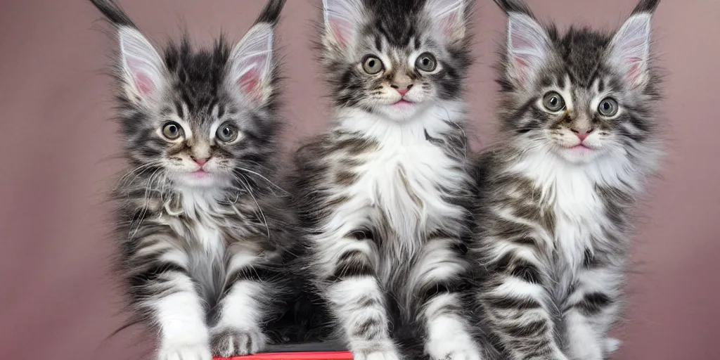 Image similar to a 3 d rendered movie still maine coon kitten descendant 1 million in the future. kitten wears a spacesuit, and explores cosmos in a space ship with a cat tree. science fiction blockbuster movie kittens rule the world or what's on tv? kittens!, dramatic lighting, imax 7 0 mm. digital art, buzz lightyear ( film )