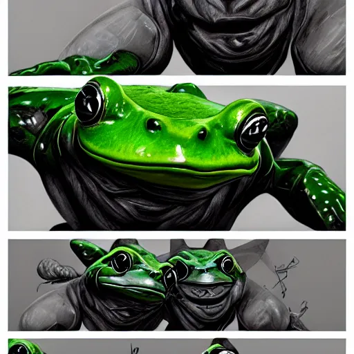 Image similar to frog , sketch , trending on artstation , Hyperdetailed , CGSociety