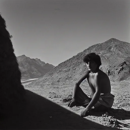 Prompt: a portrait of a character in a scenic environment by Werner Bischof