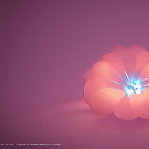 Prompt: Luminescent flower blooming at twilight, cgsociety, r /art, trending on artstation, artstationHD, octane render