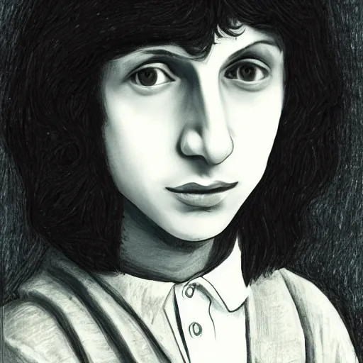 Image similar to finn wolfhard by leonardo da vinci