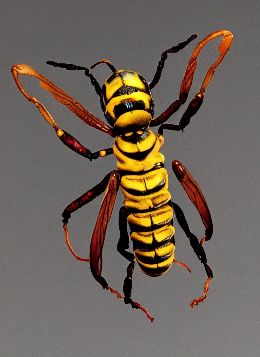 Image similar to wasp person body horror