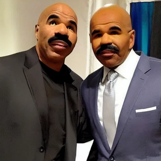 Image similar to rapper steve harvey meeting president steve harvey