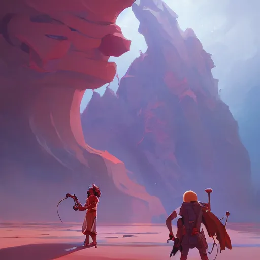 Image similar to hero world close encounters of the third kind, behance hd by jesper ejsing, by rhads, makoto shinkai and lois van baarle, ilya kuvshinov, rossdraws global illumination