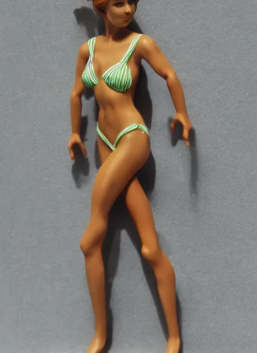 Prompt: Images on the store website, eBay, Full body, Miniature of a Woman in swimsuit