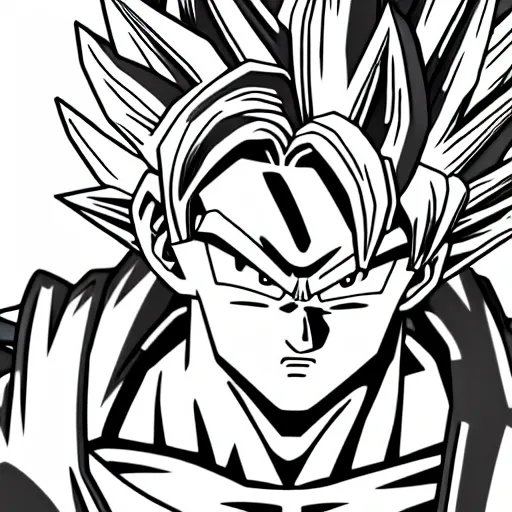 Prompt: detailed side photo of Goku from dragon ball Z, 4k cell shade, accurate proportions