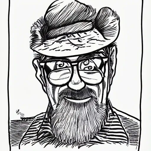 Prompt: a portrait drawing of Elmo drawn by Robert Crumb