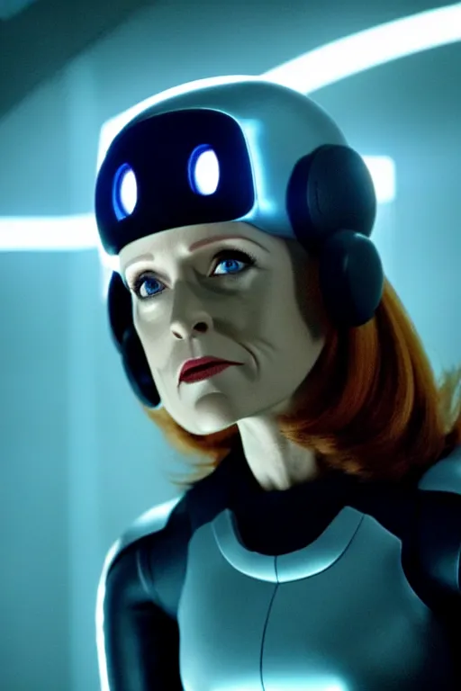 Image similar to dana scully in tron : legacy, tron : evolution