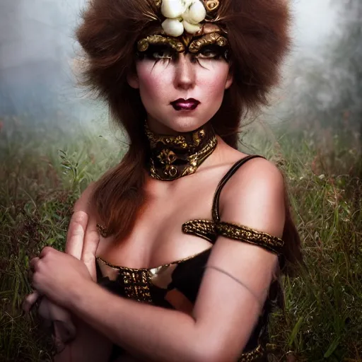 Image similar to fantasy goddess portrait by Peter Kemp and Martine Johanna