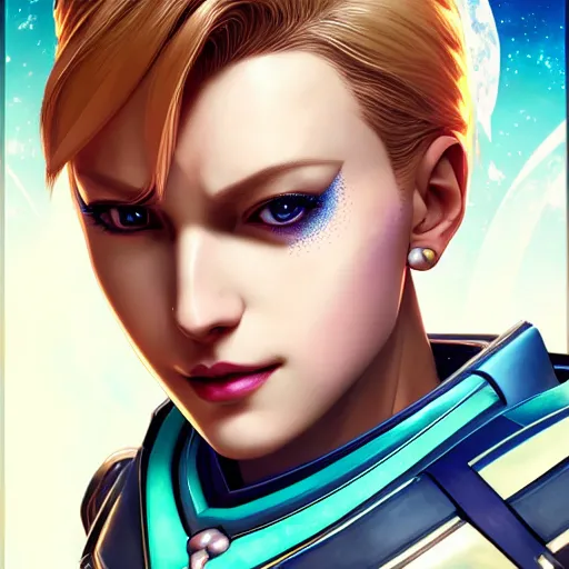 Image similar to symmetry!! portrait of sailor uranus! alien in the style of horizon zero dawn, machine face, intricate, elegant, highly detailed, digital painting, artstation, concept art, smooth, sharp focus, illustration, art by artgerm and ross tran and greg rutkowski and alphonse mucha, 8 k