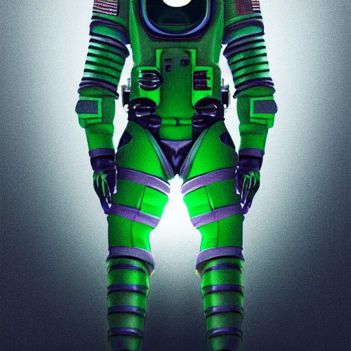 Image similar to Short long headed green skinned astronaut , diffuse lighting, intricate, elegant, highly detailed, lifelike, photorealistic, digital painting, illustration, concept art, smooth, sharp focus, A24!film cinematography, unreal engine, cinematic, hyper realism, high detail, octane render, dream like atmosphere 8k