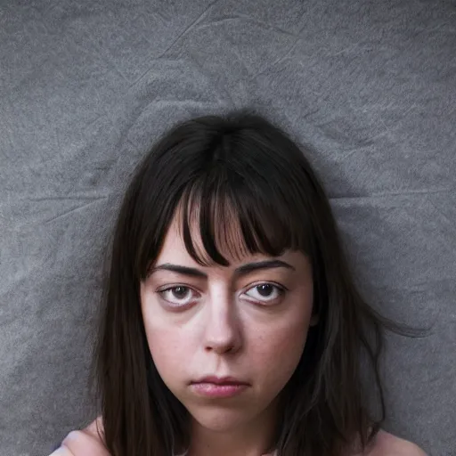 Image similar to a masterpiece portrait photo of a beautiful young woman who looks like a japanese aubrey plaza