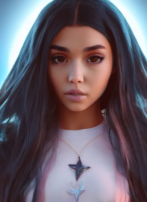 Image similar to Madison Beer as a video game character, digital art, unreal engine, unreal engine render, blender render, render, 4k, coherent