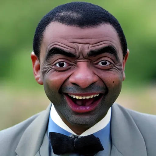 Prompt: african american mr. bean