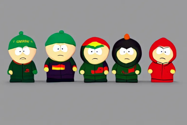 Image similar to Southpark in claymotion