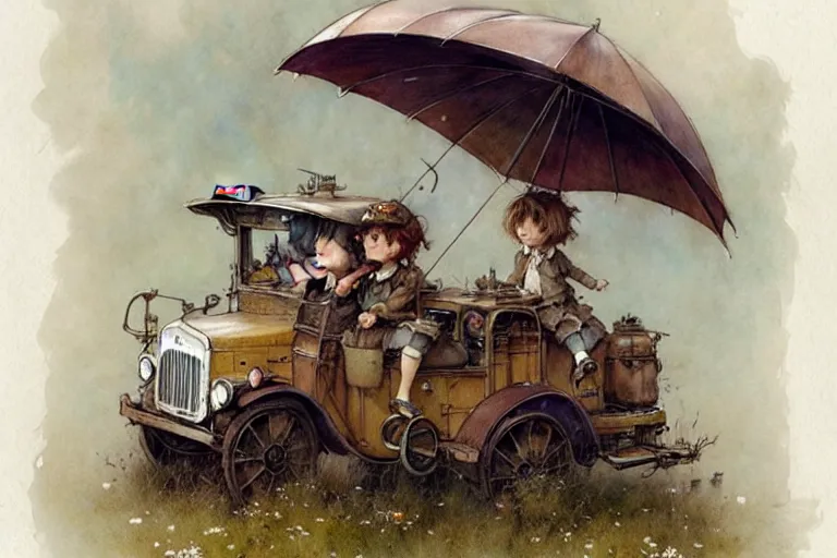 Image similar to ( ( ( ( ( school bus. muted colors. ) ) ) ) ) by jean - baptiste monge!!!!!!!!!!!!!!!!!!!!!!!!!!! high resolution