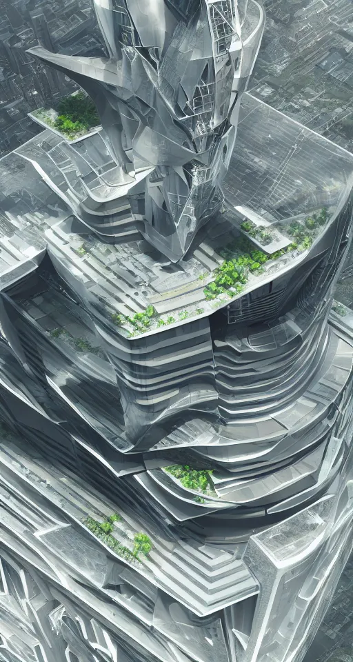 Prompt: huge futuristic building, in style of solarpunk, detailed, sharp, 8 k