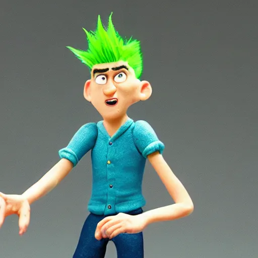 Image similar to claymation in the style of paranorman