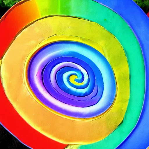 Image similar to rainbow spiral