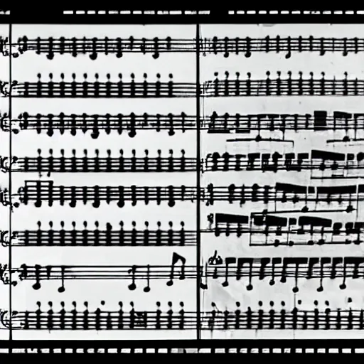 Prompt: sheet music for 56k dialup modem sound