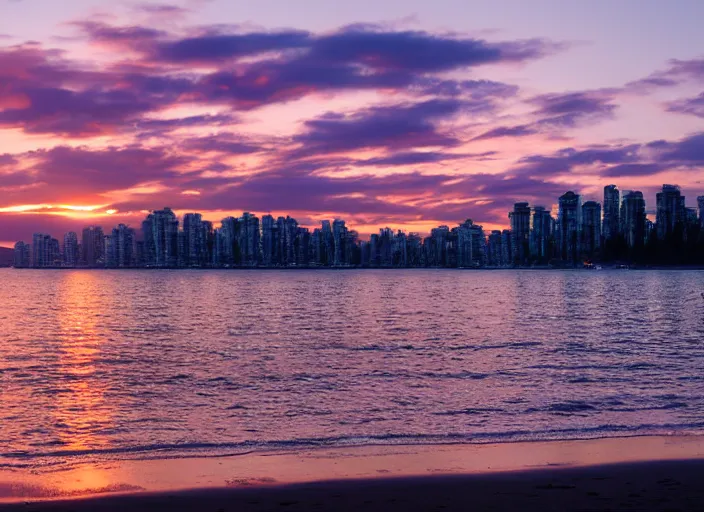 Image similar to vancouver, beach, sunset, ocean