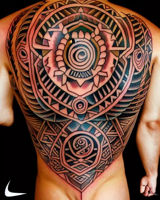 Image similar to tahitian tattoo, artstation