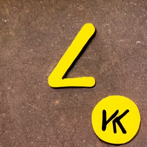 Prompt: the letter k