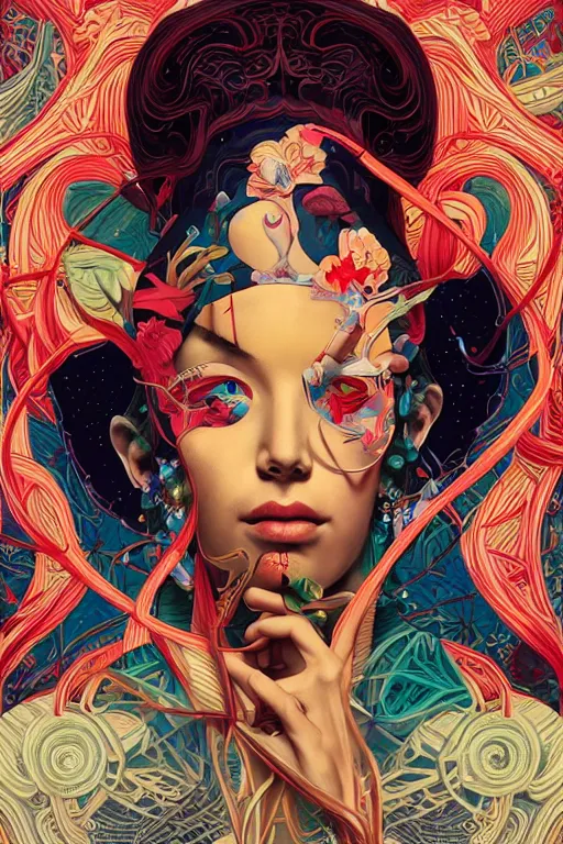 Image similar to portrait of godel's completeness theorem, by tristan eaton, victo ngai, peter mohrbacher, artgerm,