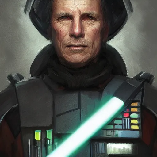 Prompt: portrait of a man by greg rutkowski, british features, straight jaw, short black hair, star wars expanded universe, he is about 6 0 years old, wearing uniform of the galactic alliance navy, highly detailed portrait, digital painting, artstation, concept art, smooth, sharp foccus ilustration, artstation hq