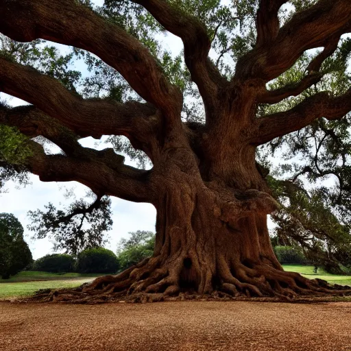 Prompt: a huge ancient oak, hd photography