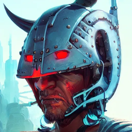 Image similar to cyberpunk viking helmet mask warrior goddess robot ninja fantasy, art gta 5 cover, official fanart behance hd artstation by jesper ejsing, by rhads, makoto shinkai and lois van baarle, ilya kuvshinov, ossdraws