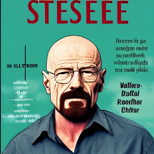 Image similar to Walter White on the cover of a Danielle Steele novel