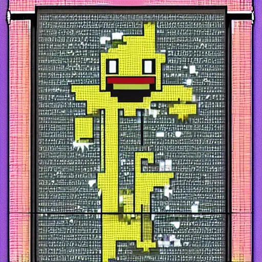 Image similar to pokemon card of missingno