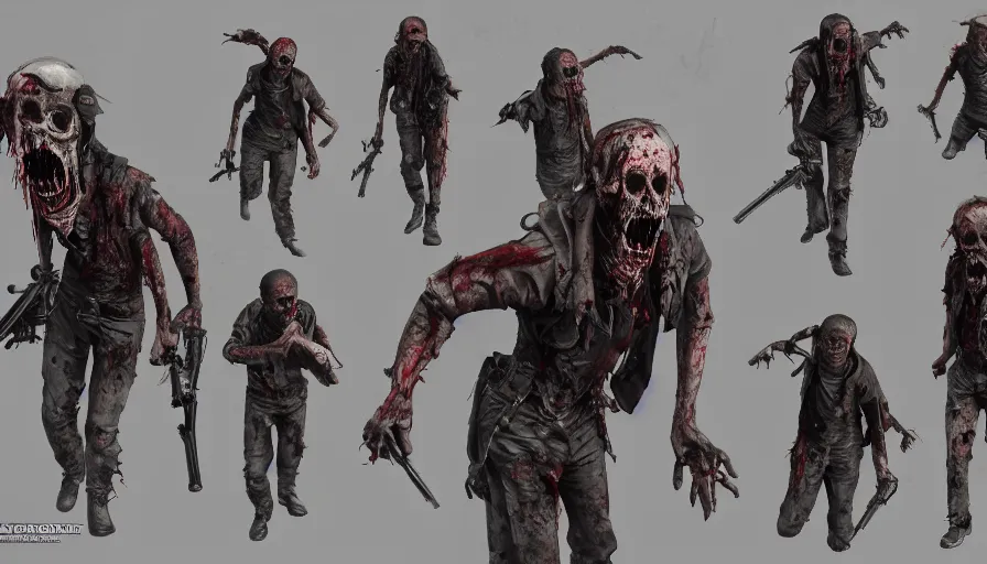 Call of Duty WWII Zombies Concept Art  Scary images, Creature concept art,  Zombie army