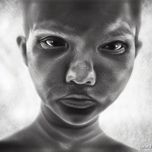 Prompt: unknown fear, digital art, realistic