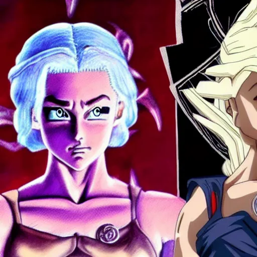 Prompt: Daenerys Targaryen in Dragon ball z