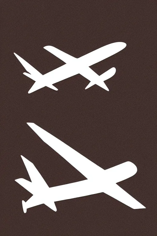 Image similar to minimalist boho style art of an airplane, illustration, vector art