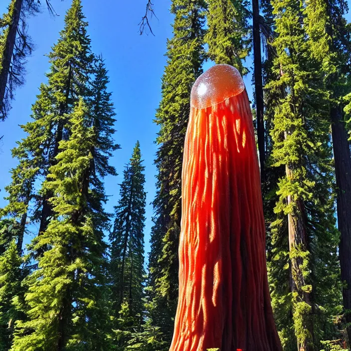 Image similar to giant jellyfish among the giant sequoia trees at 2875 adanac.st vanvcouver,british columbia,canada