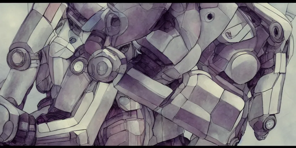 Image similar to a broken robot itself, anime, pencil lines, light watercolour painting, pale sky, beautiful artwork, anime screenshot