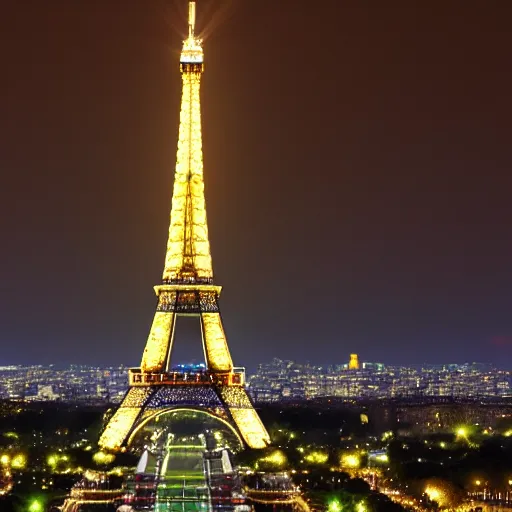 Image similar to eiffel tower at night,