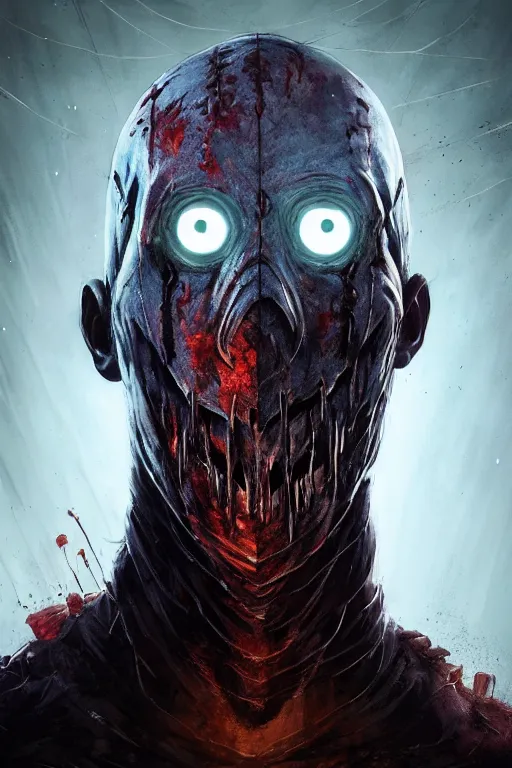 Image similar to highly detailed portrait of the wraith from dead by daylight, in dead by daylight, stephen bliss, unreal engine, fantasy art by greg rutkowski, loish, rhads, ferdinand knab, makoto shinkai and lois van baarle, ilya kuvshinov, rossdraws, tom bagshaw, global illumination, radiant light, detailed and intricate environment