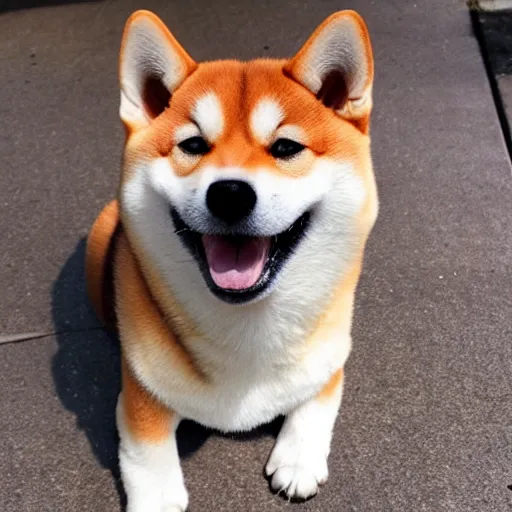 Image similar to smiling shiba inu